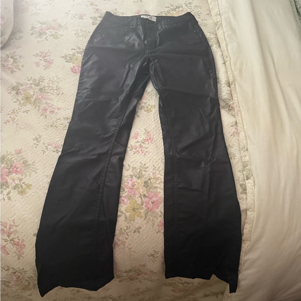 We The Free Black Leather Pants